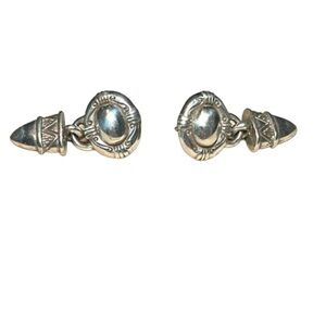 Brighton collectibles earrings silver etched vintage